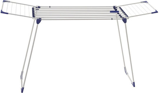 Leifheit Solid Folding Stainless Steel Floor Clothes Drying Rack with 23m Hanging Length