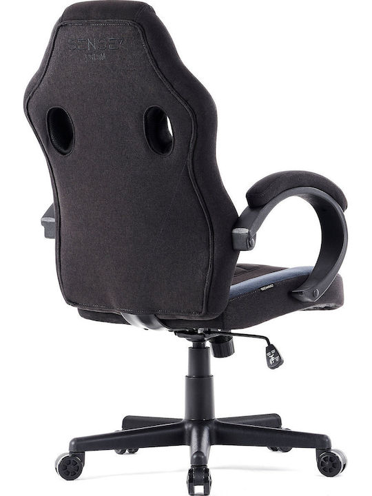 SENSE7 Prism Fabric Υφασμάτινη Καρέκλα Gaming Μαύρο / Μπλε