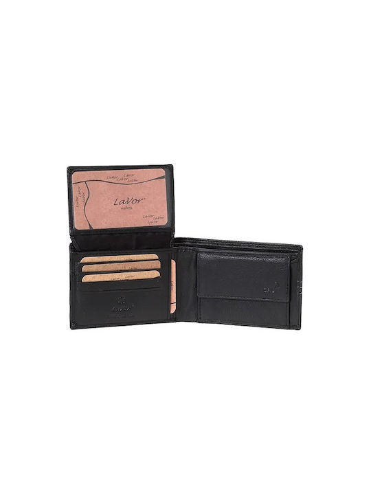 Lavor Men's Leather Wallet with RFID Black