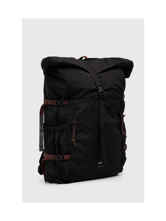 Sandqvist Stoff Rucksack Schwarz