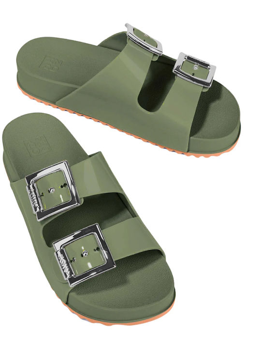 Zaxy Frauen Flip Flops in Khaki Farbe