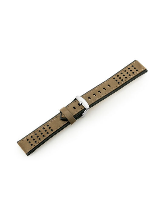 Pacific Leather Strap Beige 24mm