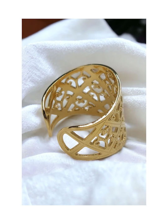 Women's Ring from Steel Gold Plated