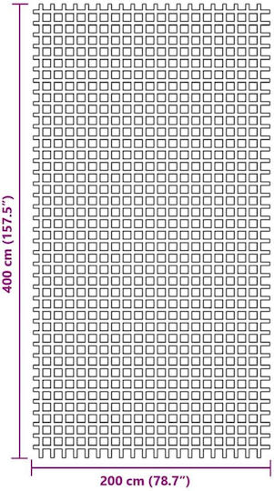 vidaXL Δάπεδο για Σκηνή Camping Γκρι 400x200εκ.