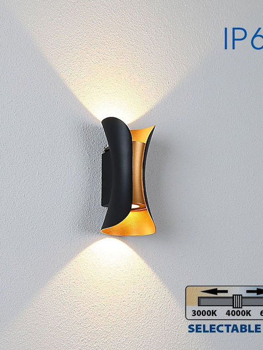 Vivalux Επιτοίχια Εξωτερική Πλαφονιέρα LED IP65 10W με Ρυθμιζόμενο Λευκό Φως 10x20x8εκ.