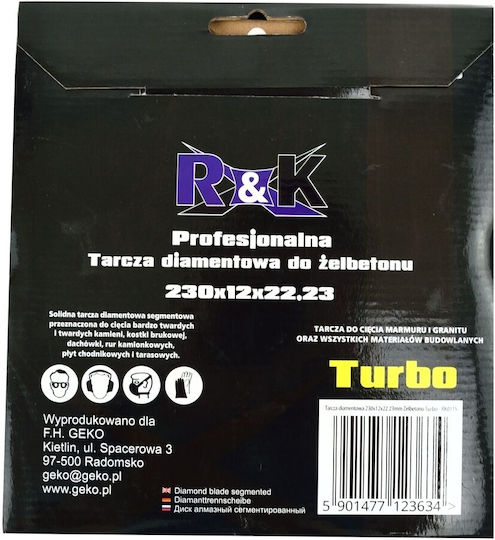 Geko Δίσκος Κοπής Δομικών Υλικών 230mm