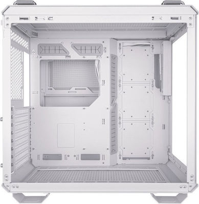 Asus TUF GT502 Plus Gaming Midi Tower Computer Case with Window Panel White