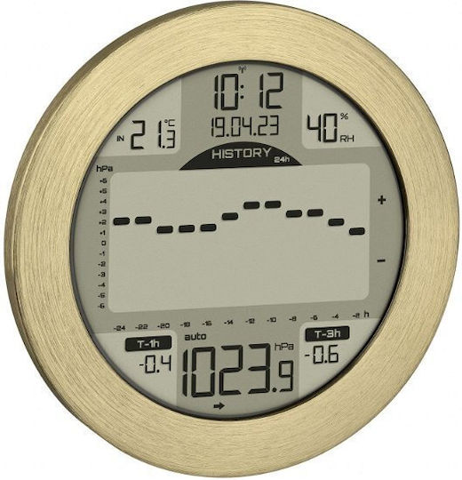 TFA Tischuhr Metallisch Gold 35.1124.53