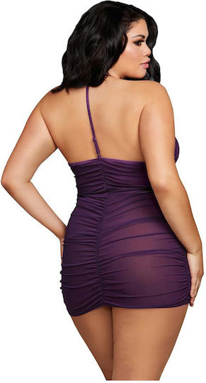 Dreamgirl Σετ Sexy Babydoll Μωβ
