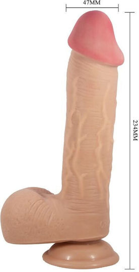 Pretty Love Glass Dildo with Balls and Suction Cup Flesh 23.4cm