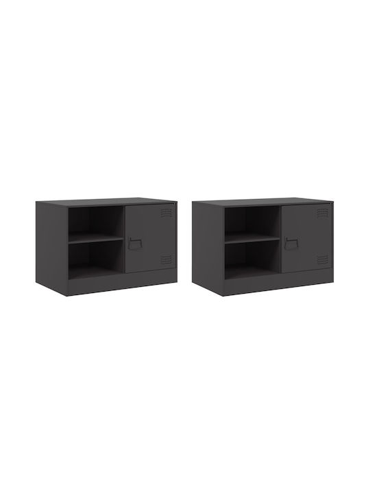 Living Room TV Unit Black L67xW39xH44cm