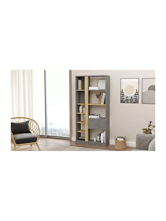 Библиотека Viana Felt/сив 76x25x160см
