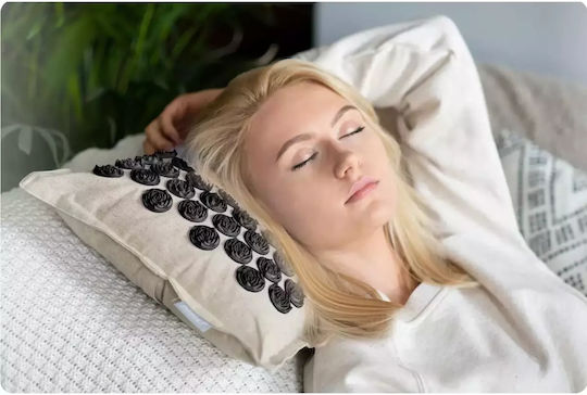 Neo Sport Acupressure Σετ 3τμχ Μαξιλάρι Τσάντα Μεταφοράς 70x44cm Μπεζ Μαύρο