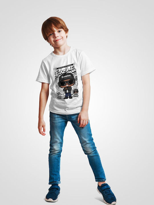 Pop Culture Kids T-shirt White Eazy E