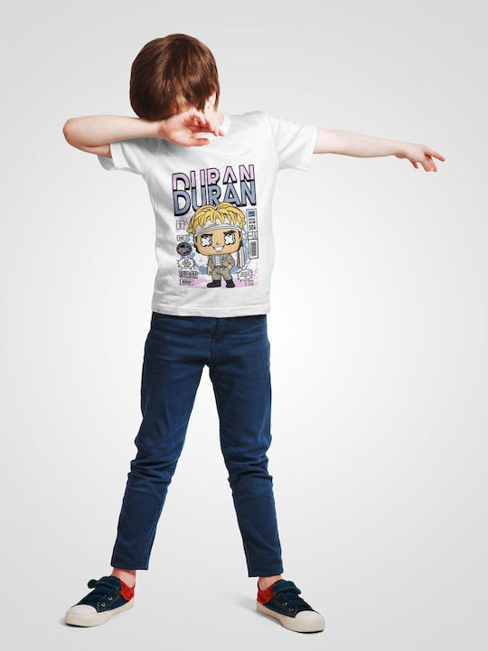 Pop Culture Kids T-shirt White Simon Le Bon Duran Duran