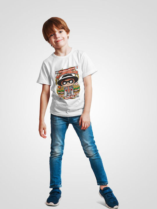 Pop Culture Kinder-T-Shirt Weiß Hamburglar