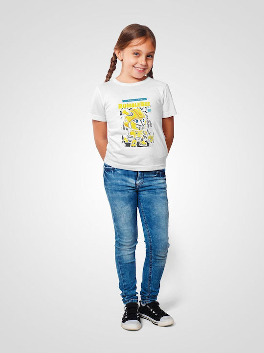 Pop Culture Kids T-shirt White Bumble Bee