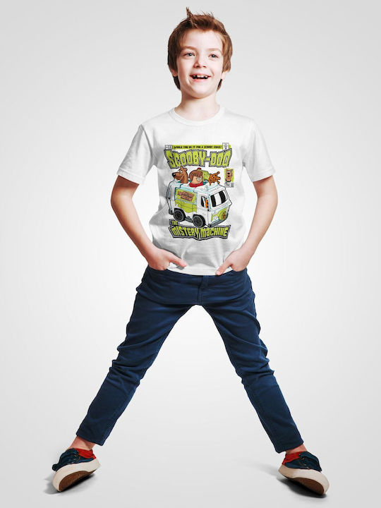 Pop Culture Kinder-T-Shirt Weiß Mistery Maschine