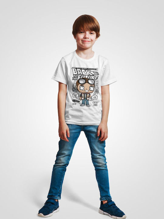 Pop Culture Kids T-shirt White Marty BTTF