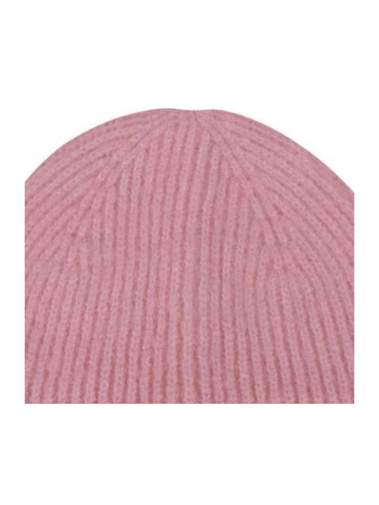 Beanie Γυναικείος Σκούφος Πλεκτός σε Ροζ χρώμα