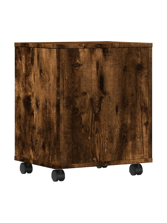 Шкаф Офис с колела Опушен дъб 41x32x48см