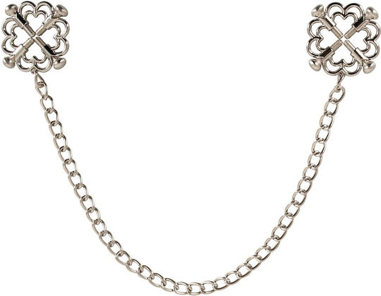 You2Toys Nipple Jewellery Metal Chain Nipple Clamps in Gray Color