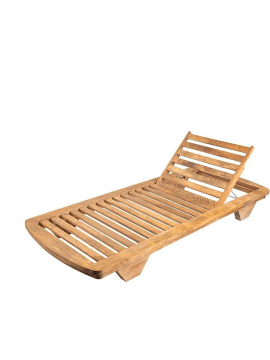 Ξαπλώστρα Ξύλινη Pacho με Μαξιλάρι Πράσινη 95x215x22εκ.