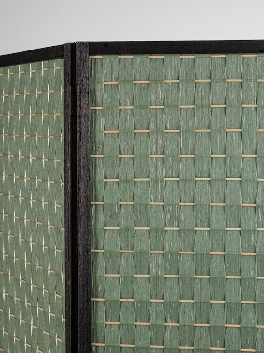 Bizzotto Screen Decorativ Paravan Lemn Green 135x180cm
