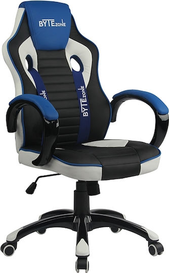 Byte Zone Racer PRO Artificial Leather Gaming Chair Black / Grey / Blue