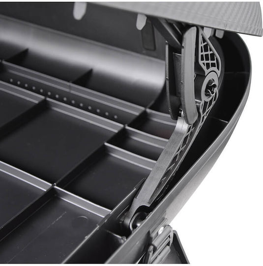 Μπαγκαζιέρα Οροφής Αυτοκινήτου Rackit 320lt Carbon Μονό Άνοιγμα