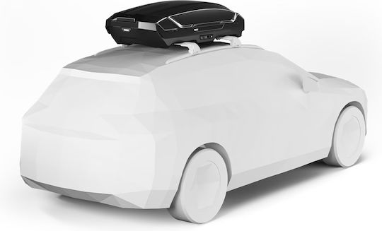 Thule Motion 3 XXL Low Dachbox für Autos mit Doppelseitigem Öffnen 450lt Schwarze Glänzende