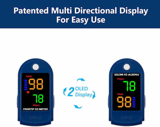 Παλμικό Fingertip Professional Oximeter Blue