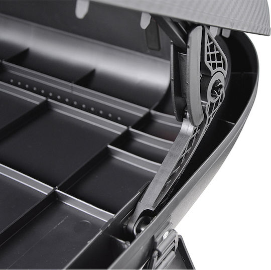 Auto Gs Car Roof Box with Single Opening and 320lt Capacity Black