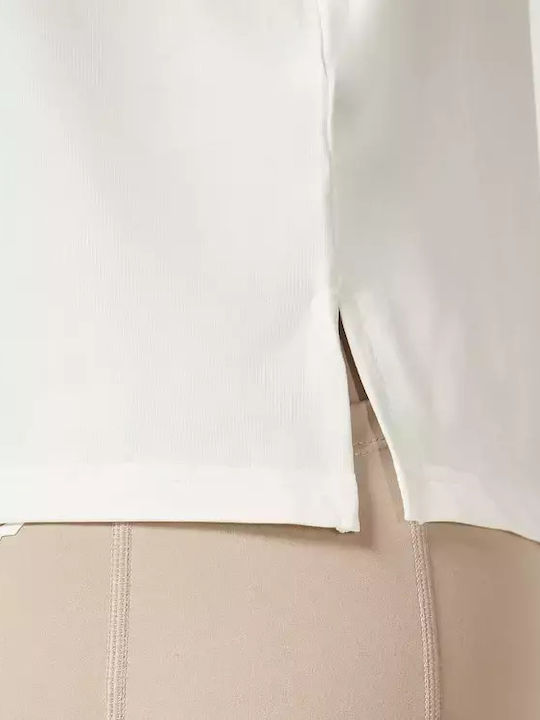 Дамска Спортна Блуза Без Ръкави Pearl White