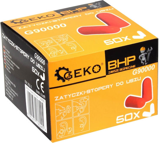 Geko G90000 Earplugs 50 Pieces