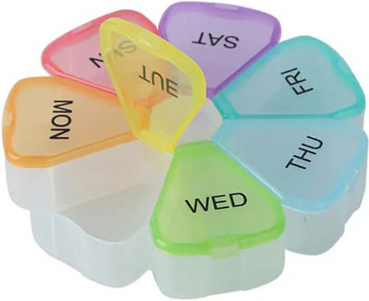 Edman Daily Organizator Pastile Multicolor