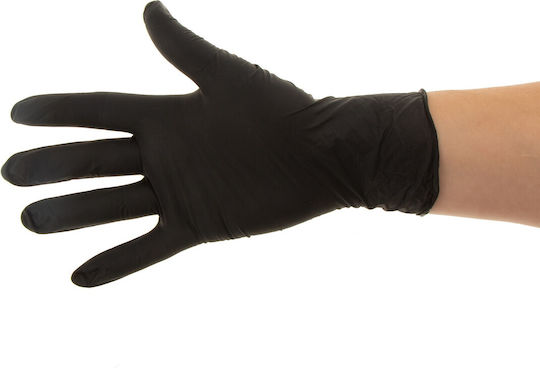 Plus Nitrile Examination Gloves Black 100pcs