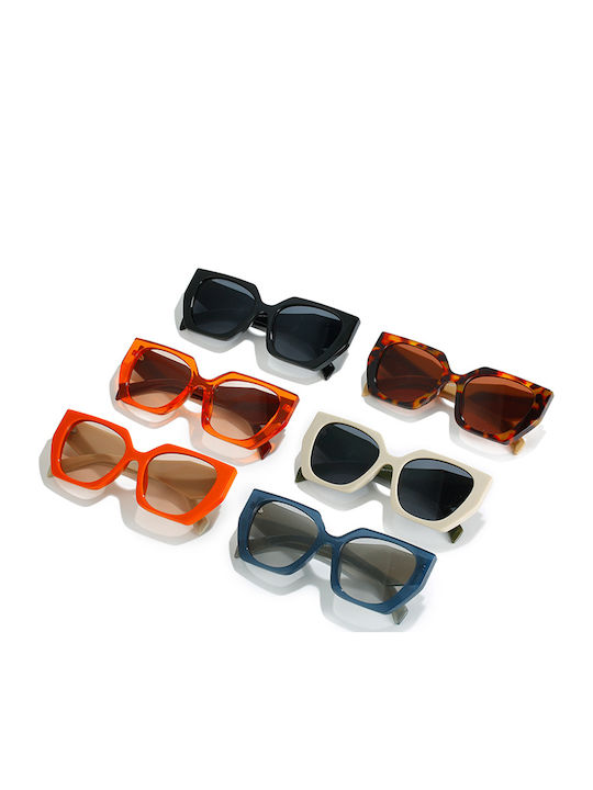 Techsuit Women's Sunglasses with Gray Frame and Black Lens
