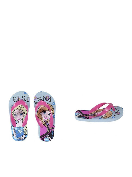 Șlapi pentru copii Flip Flops Frozen Fuchsia Elsa-Anna