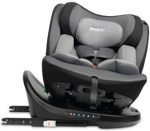 Caretero Mokki Baby Car Seat High-back Booster i-Size with Isofix Grey 0-36 kg
