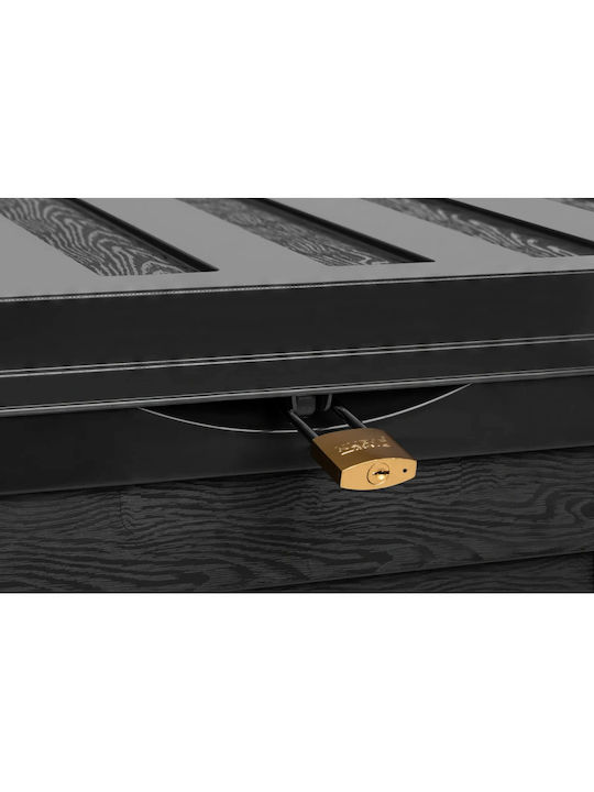 Klikareto Outdoor Storage Box Black L117xW54xH51cm