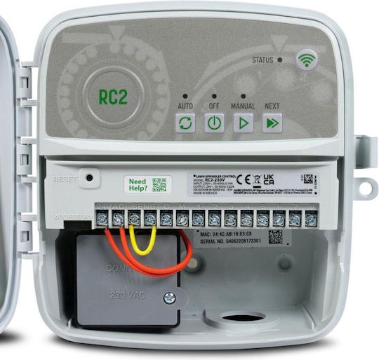 Rainbird RC2 Programator Pentru Irigații De Perete Electric Cu 8 Programe De Irigare Și Wi-Fi
