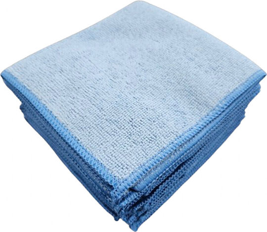 York Cleaning Cloths with Microfibers General Use Blue 30x30cm 10pcs