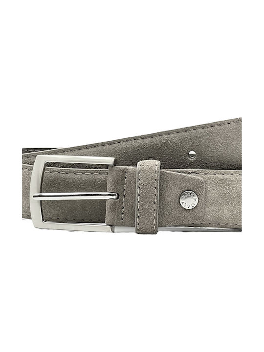 Life Style Butiken Men's Leather Belt Gray