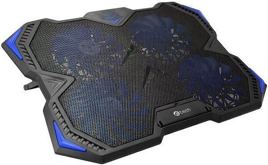 C-TECH Zefyros Kühlung Pad Für Laptop Bis 17.3" Mit 4 Lüfter