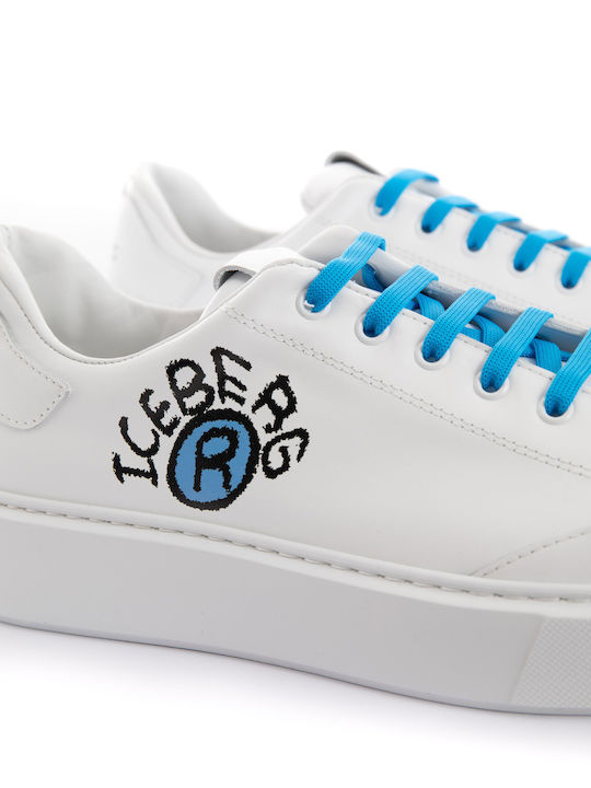 Iceberg Ανδρικά Sneakers Λευκά