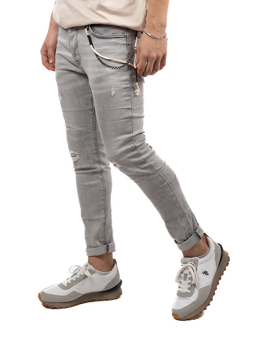 Adrexx Pantaloni de Bărbați din Jean în Croială Slim Grey