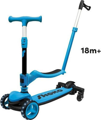 AS Kids Scooter Foldable Shoko Prime 4 In 1 Plus 3-Wheel with Seat for 12+ Months Blue