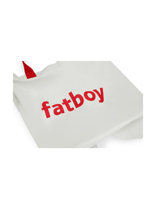 Fatboy Βαμβακερή Τσάντα για Ψώνια σε Λευκό χρώμα