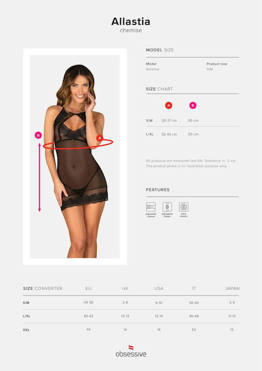 Boss Of Toys Γυναικείο Sexy String με Δαντέλα Μαύρο